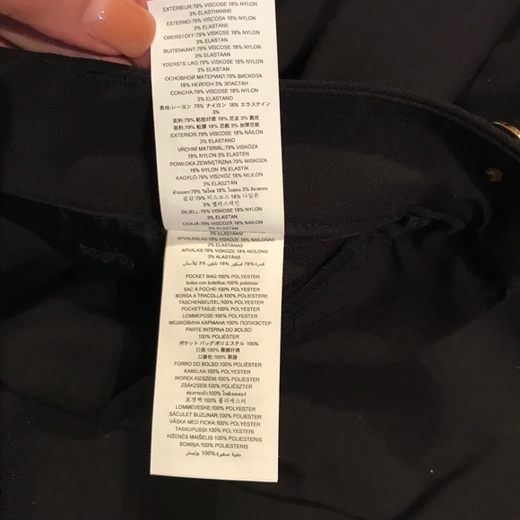 NWOT Celebrity Style Michael Kors Culottes Black Viscose Size 6 - Picture 14 of 15